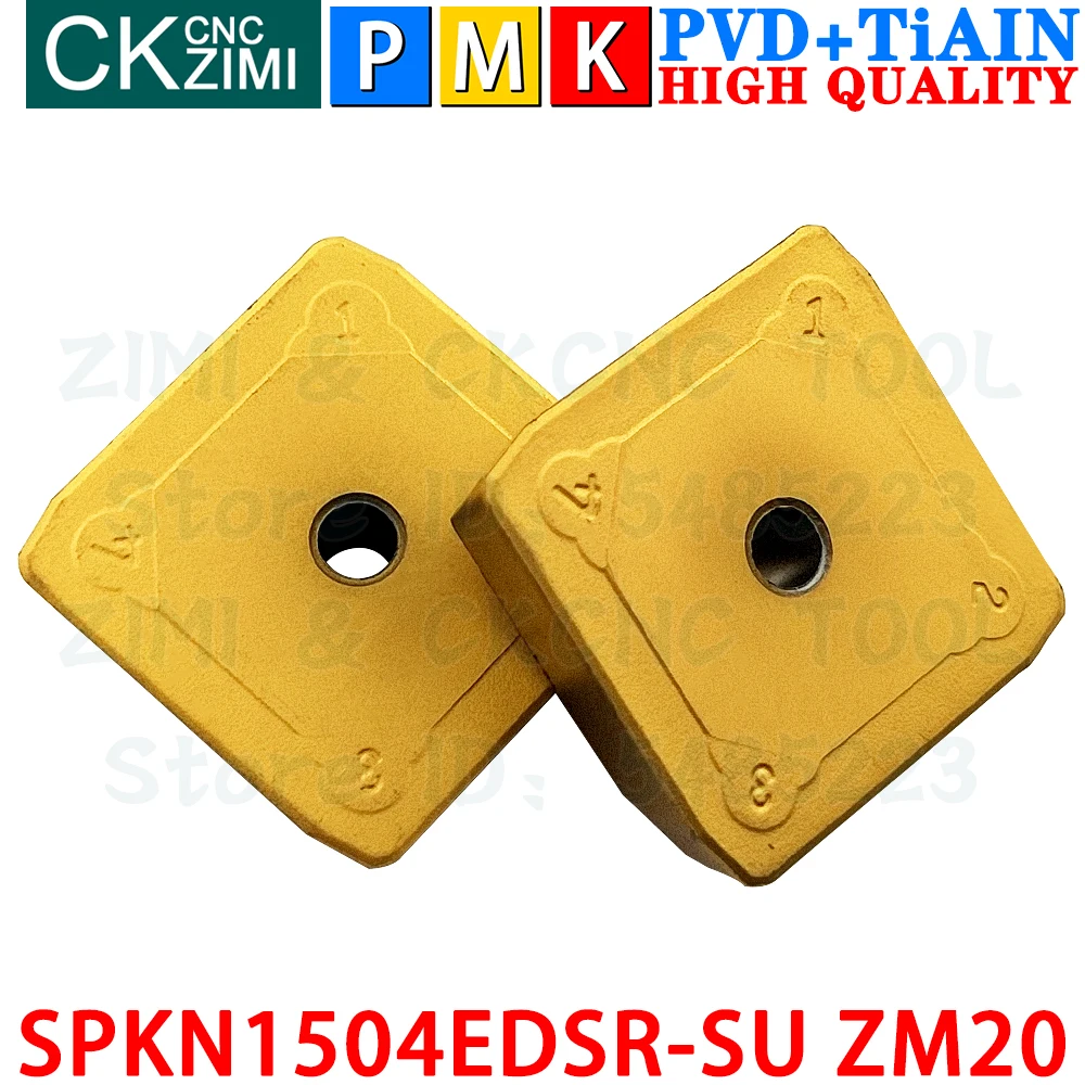 10 pezzi SPKN1504EDSR-SU ZM20 SPKN 1504 EDSR SU ZM20 Inserti in carburo Utensili per inserti di fresatura Fresatrice SPKN1504 SPKN SEKN CNC per metalli Utensili per inserti per spianatura indicizzabili