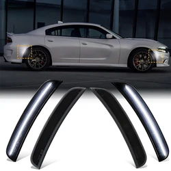 Car Front Rear Bumper LED Side Marker Light Smoked Lens Car Lamp For Dodge Charger 2015 2016 2017 2018 2019 2020 2021 2022 2023