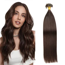 Human Hair U Tip Brazilian Keratin Fusion Hair Extensions Human Remy Hair Extensions U Tip Hair Extension For Women 50g 100s