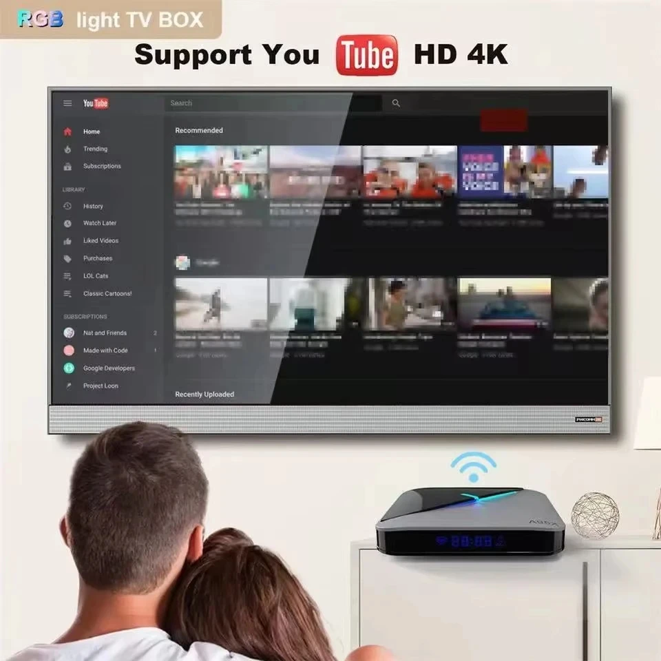 Für 2025 Android 12 4K 60fps 4G 32G IPTV EUOP Smart TV Box OTT Warehouse Global Delivery RK3288 BT