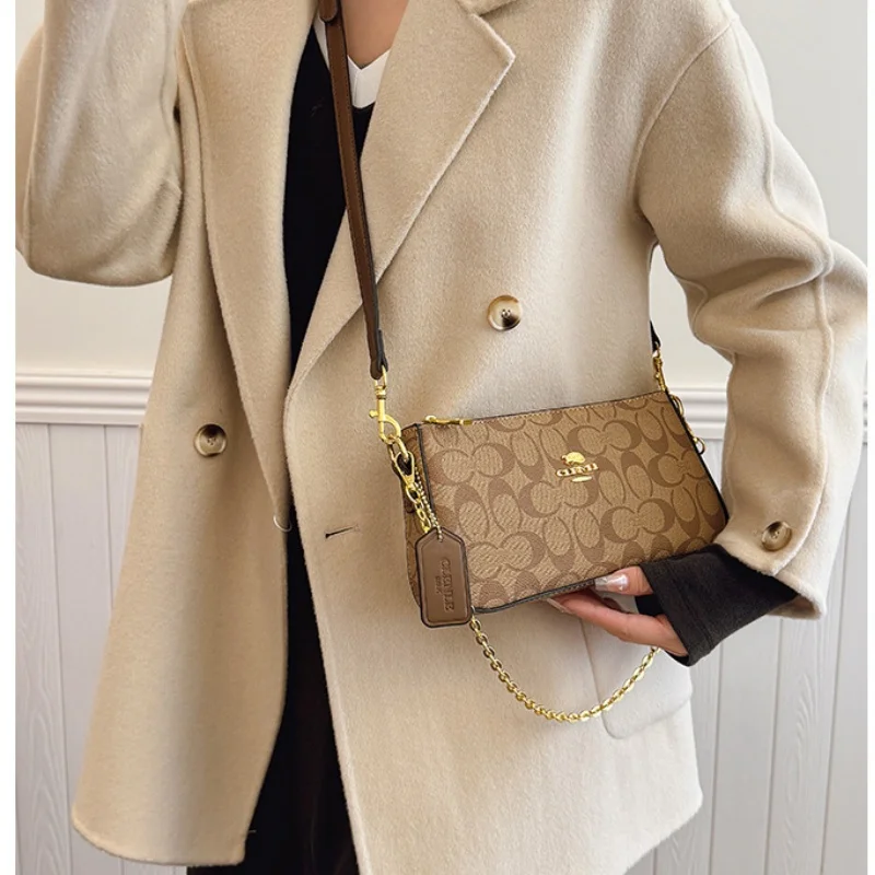 حقيبة يد نسائية كلاسيكية كاجوال نمط التنقل حقيبة كتف حقيبة يد بسيطة حقيبة هاتف عصرية متعددة الاستخدامات حقيبة كروس ذات علامة تجارية