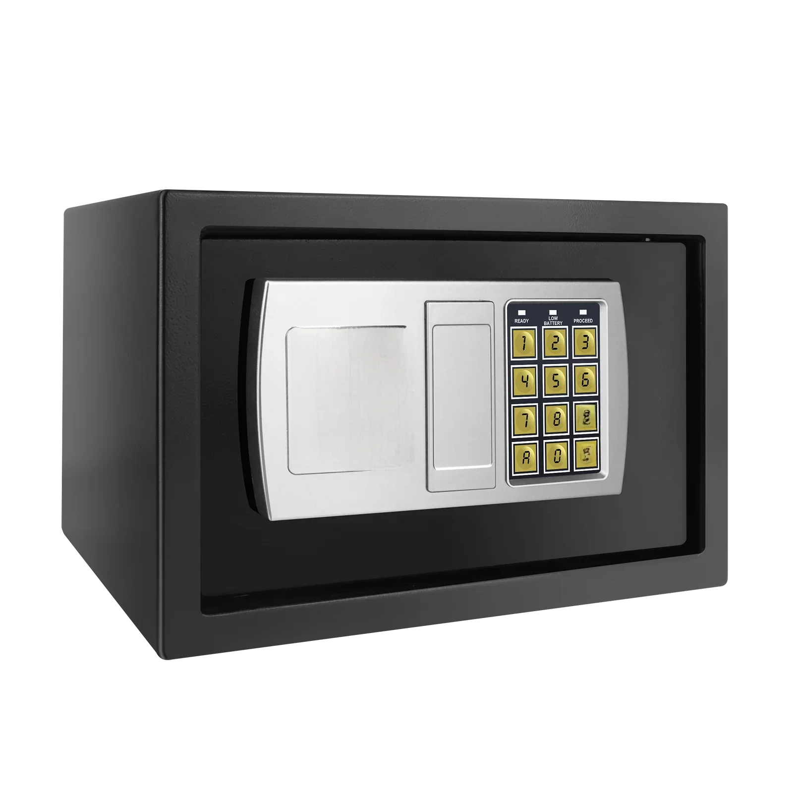 Digitale elektronische veiligheidskluis met digitaal toetsenbord, 8,5 liter stalen constructie geldkluis voor thuiskantoor hotel - afbeelding 2