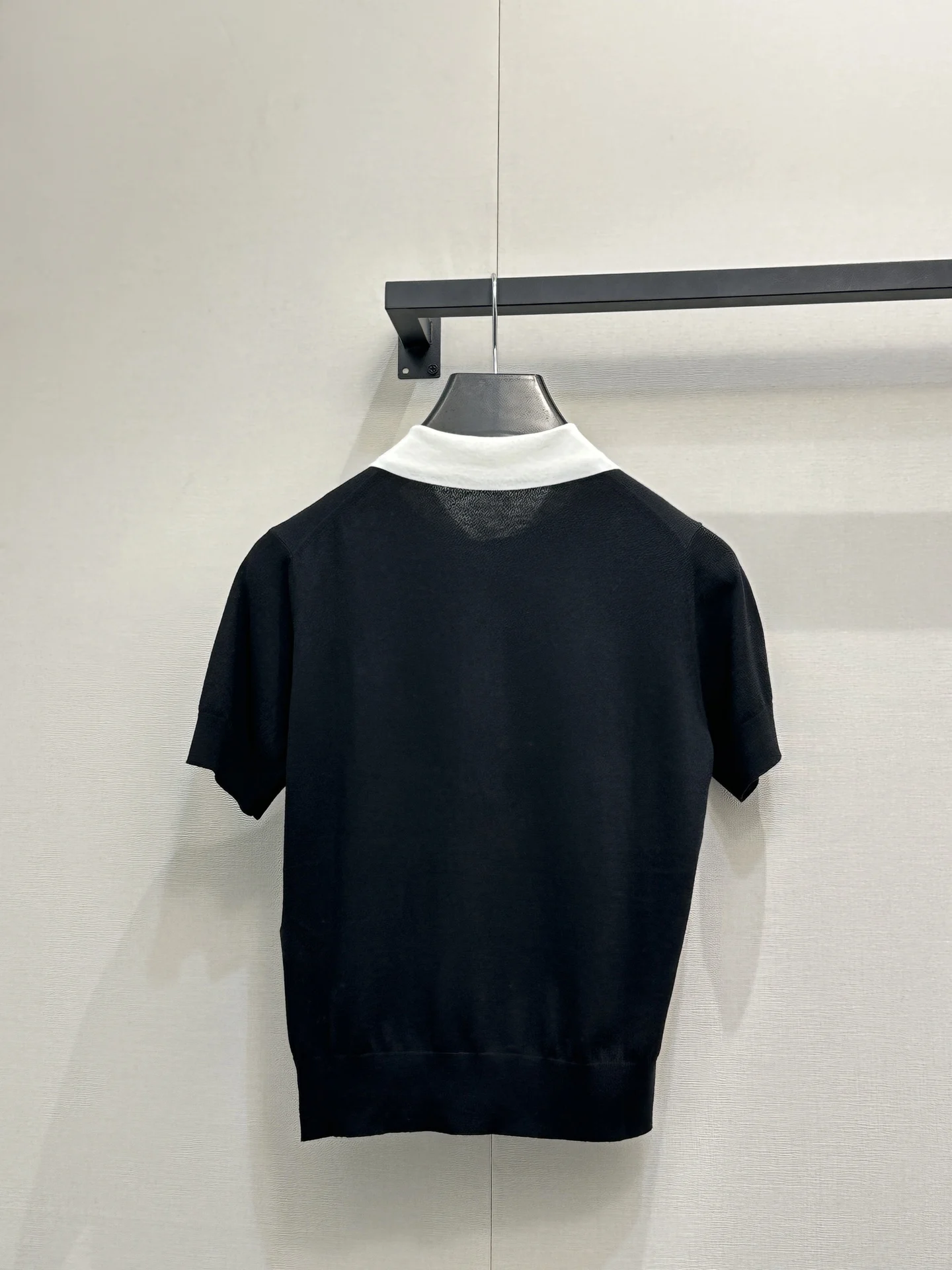 

2026 New Fashion Spring Vintage Color Block LoosOff-the-Shoulder Short-Sleeve Knit Top Sweater for Women