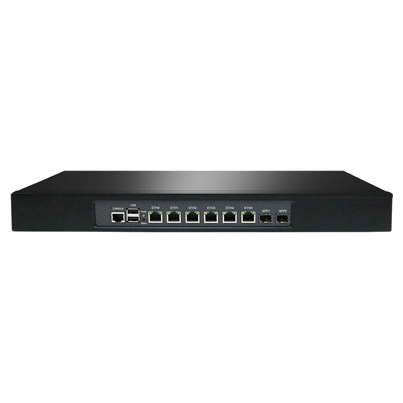 1U 19 Cal Firewall urządzenie do montażu w stojaku B85 Z87 Intel Core I7 4770 i5 4460 i3 4150 z 6 ethernetami 2x10GB SFP pfSense OPNsens