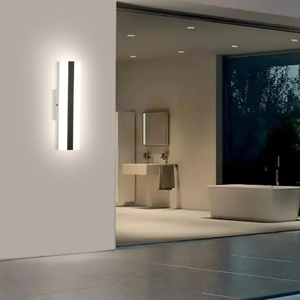 

Современный светодиодный настенный светильник, черный акриловый светильник для декора комнаты для гостиной, спальни, интерьерный декор, светильник, настенное бра