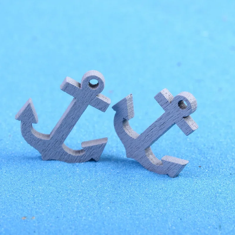 2 szt. Miniaturowe meble ogrodowe DIY piękne śliczne kotwy do łodzi dekoracja bajkowy ogród na miniaturowe zaopatrzenie ogrodu — zdjęcie 2