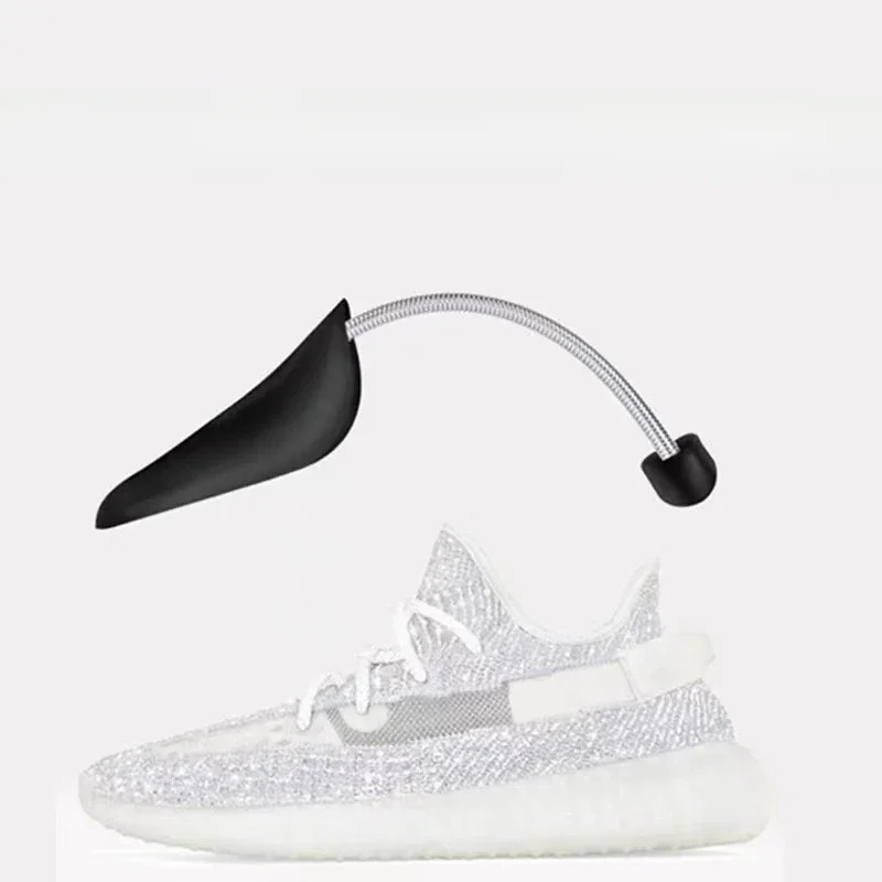 Ménage 1 paires d'arbres à chaussures en plastique pratiques longueur réglable arbres à chaussures civière support de botte organisateurs civière de chaussure