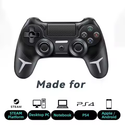 Wireless Gamepad with Six Axis Gyroscope Bluetooth Game Controller For PS4 PS3 Console Wins 7 8 10 Dual Vibration PC Joystick