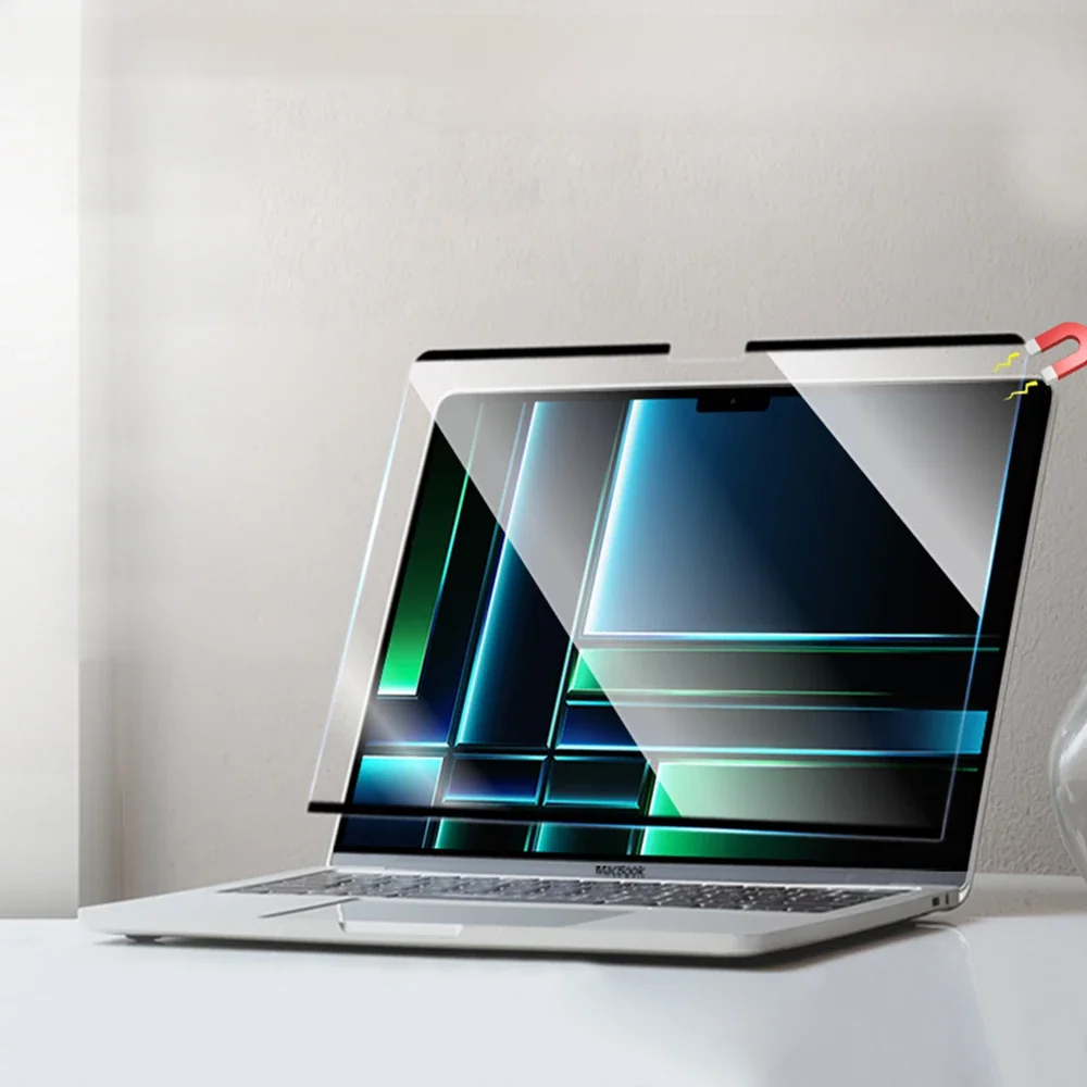 Magnetyczna osłona ekranu HD do Macbook Air 13 M1 A2179 A2337 A2681 Macbook Pro 13 14 15 16 A2289 A2251 Folia ochronna ekranu — zdjęcie 2