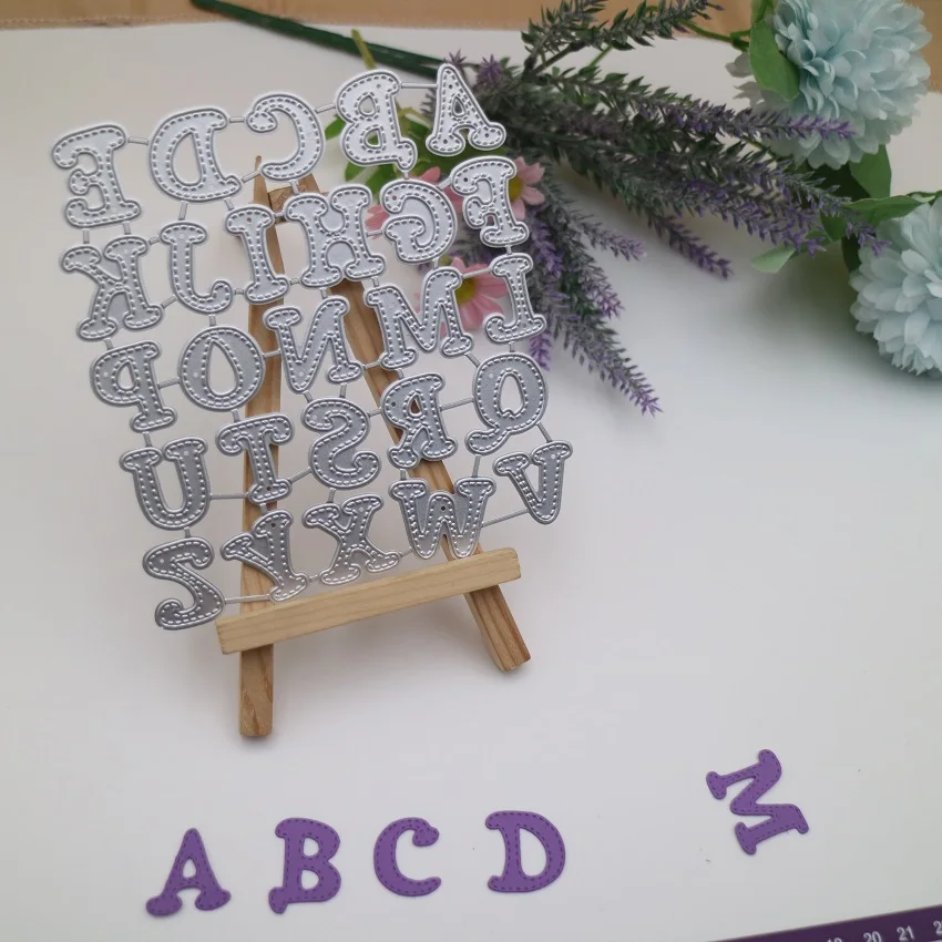 Metal Capital 26 Alphabet Cutting Dies for Making Any words Die Cuts Embossing Stencils Template Mould for DIY Scrapbooking