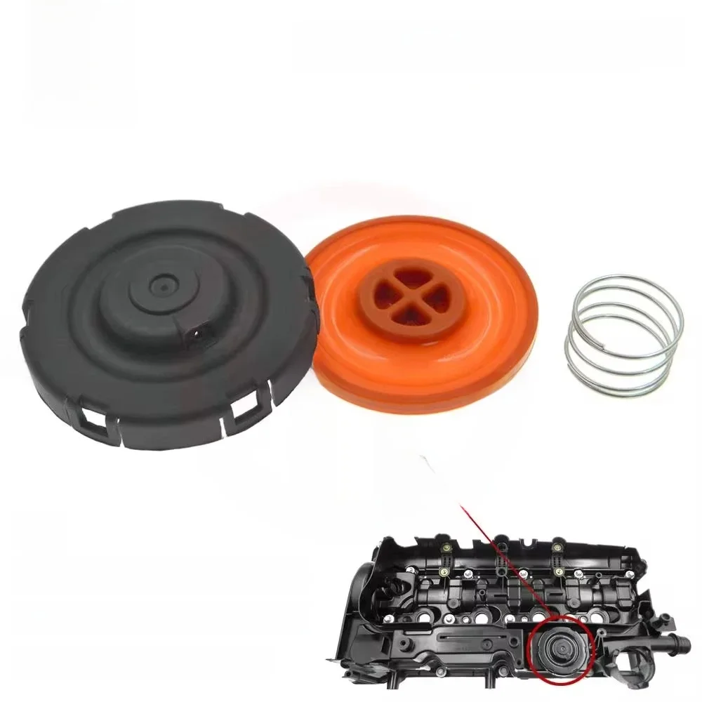 11128581797 ， 11127588412 , 11127625477 , 11127810584 Kit de réparation de couvercle de Valve PCV de moteur avec Membrane pour BMW série F30 F10 N20 3 5