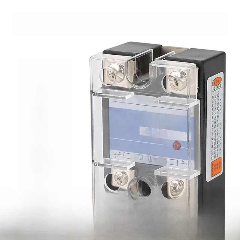 Relais à semi-conducteurs à couvercle en plastique 10A ~ 150A DA DD AA, contrôle monophasé DC AC 220V, relais à 3-32VDC SSR-10DA 25DA 40DA