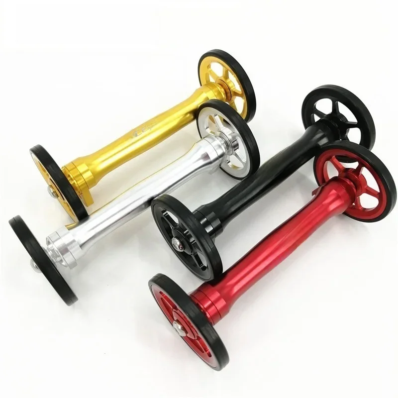AliExpress Litepro For Brompton Folding Bike Easy Wheel Extension Rod Rear Cargo Rack Easywheel Telescopic Rod
