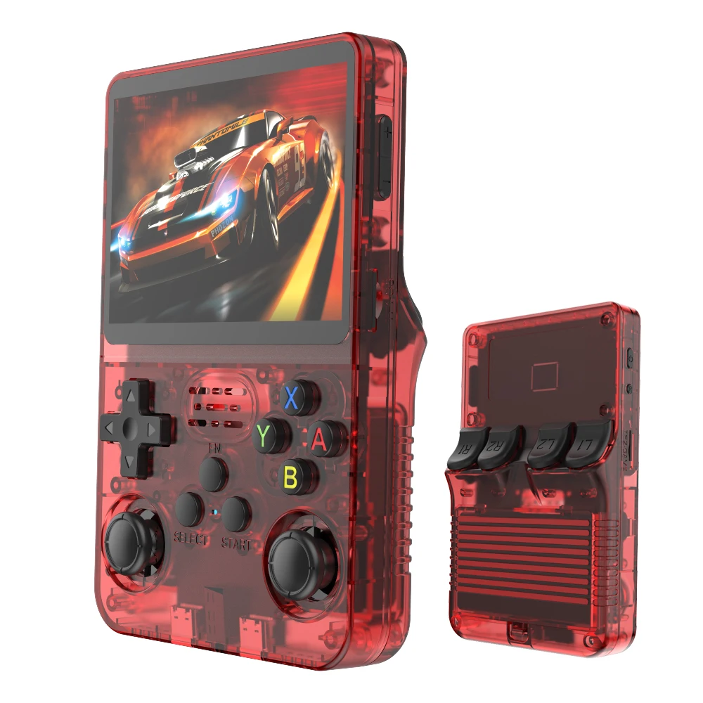 BOYHOM R36S Retro Handheld Video Game Console Linux Systeem 3,5 Inch IPS Scherm R35s Pro Draagbare Pocket Video Player 64GB Games
