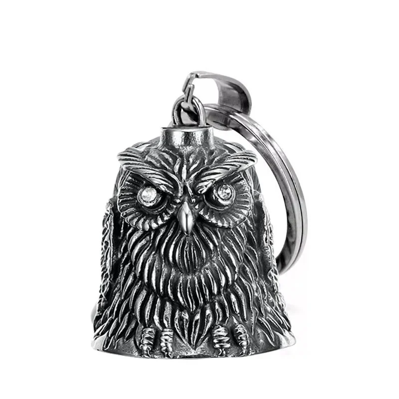 AliExpress NONE Fashionable Owl Animal Motorcycle Bell Pendant Necklace Men's Cycling Lucky Exorcism Amulet Jewelry