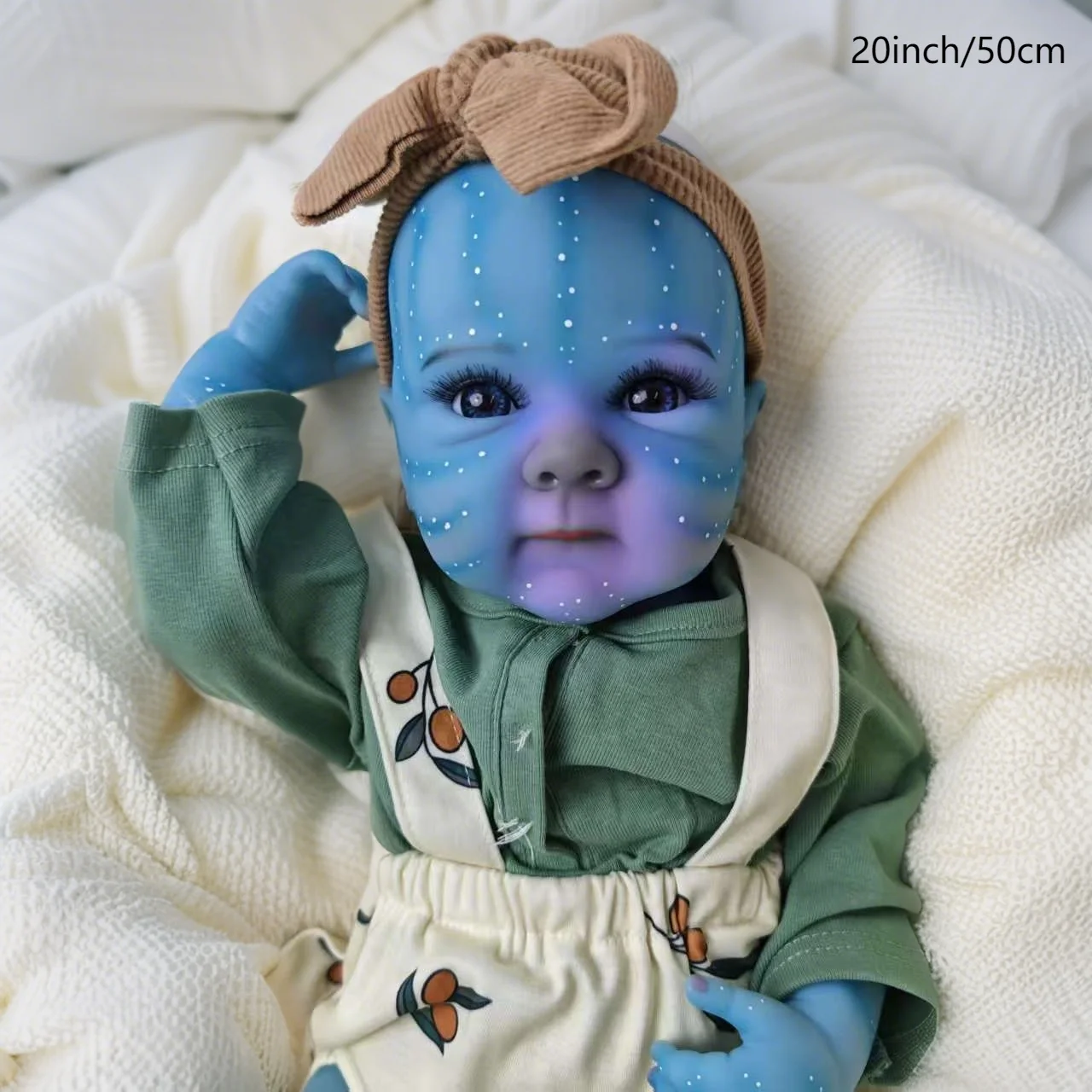 Poupées bébé Reborn réalistes-poupée réaliste en vinyle souple mignon de 20 pouces, poupées bébé de la vie réelle portables (poupée uniquement/pas d'accessoires)