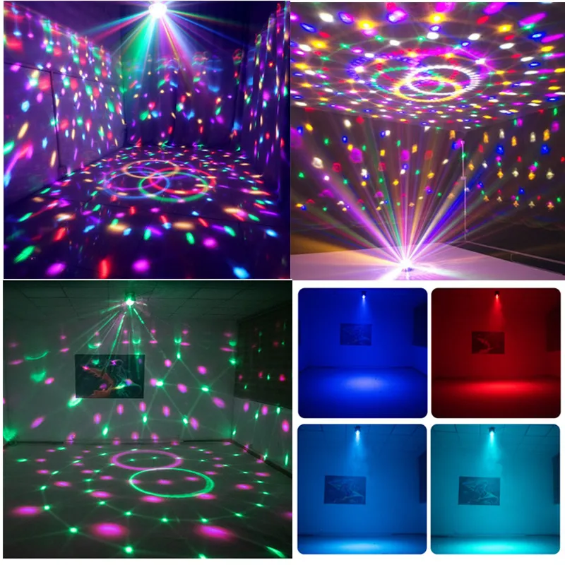 Lumières de fête Dj Disco boule lumières à commande vocale stroboscopique scène lumières colorées anniversaire noël Performance fête décoration