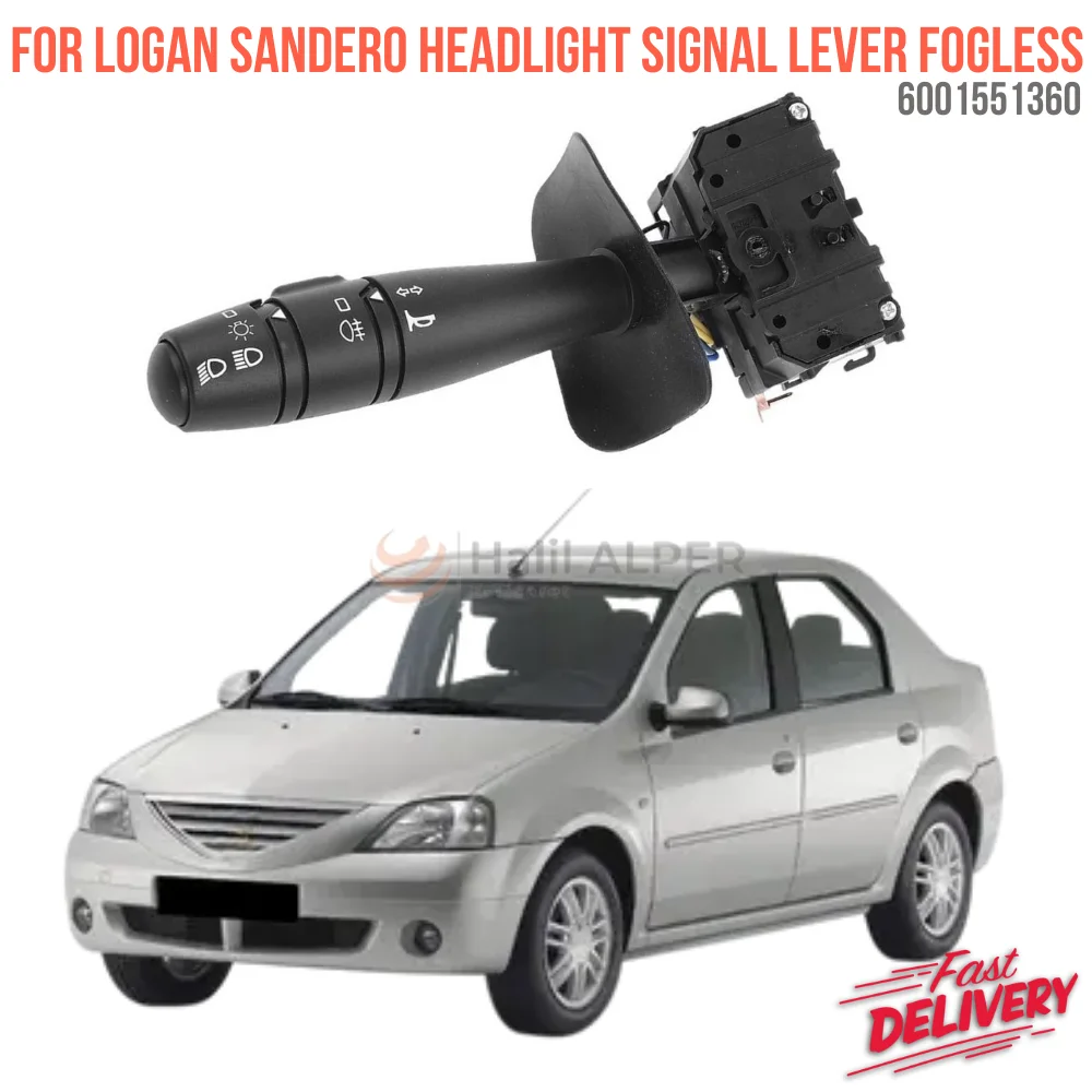 

For LOGAN SANDERO HEADLIGHT SIGNAL LEVER WITHOUT FOG OEM 6001551360 super quality high satisfaction high satisfaction price