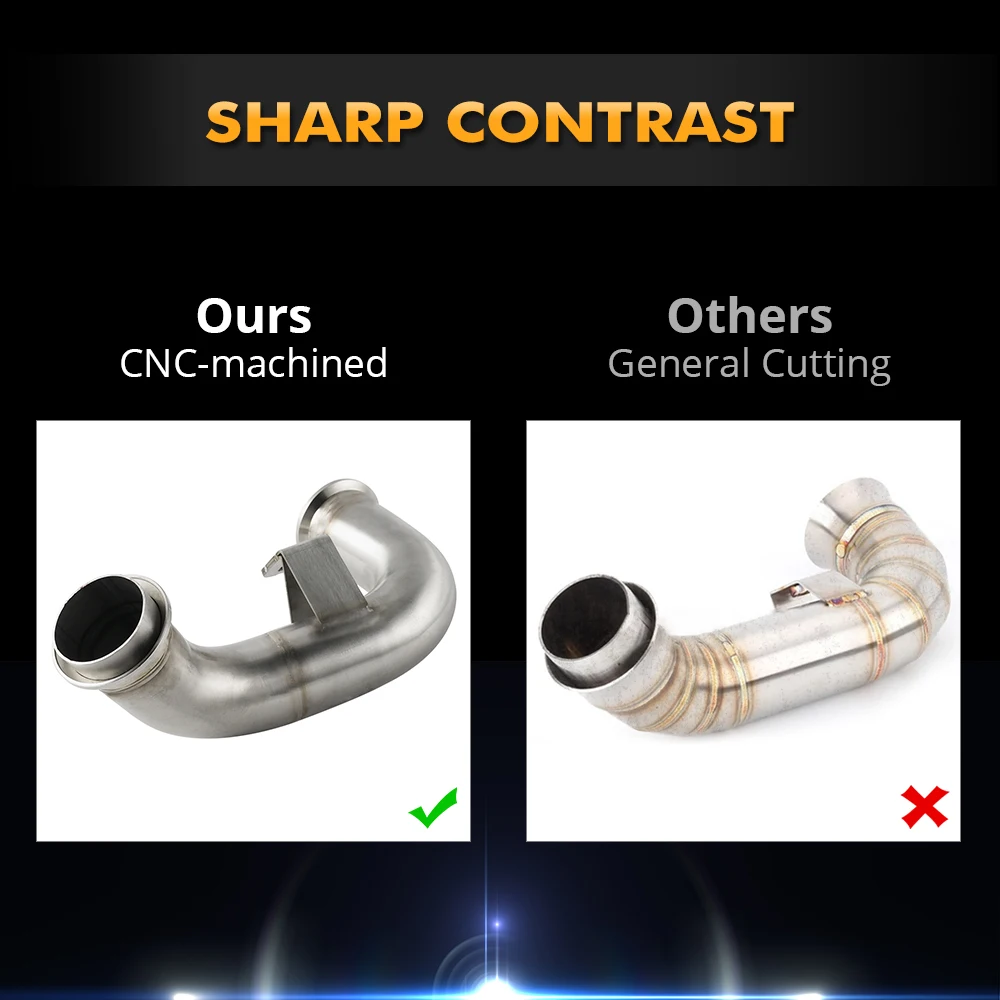 For Husqvarna Norden 901 2022 For KTM 790 Adventure/R 19-22 890 Adventure/R/Rally 2021-2022 Exhaust Pipe Mid Pipe Link