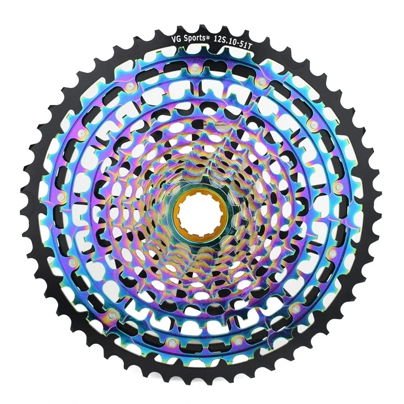 Ultimative MTB 11 12-Gang 10-46t/10-51t Regenbogen xd Kassette ultraleichte Mountainbike Freilauf bunte 11V 12V K7 Kettenrad Teile