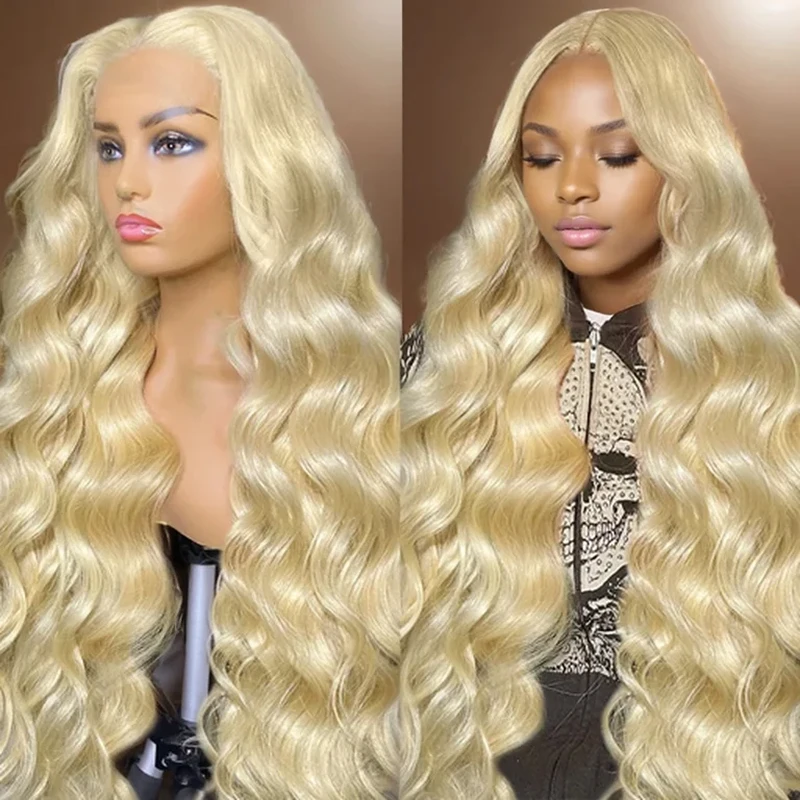 

30 40 Inch 613 Honey Blonde Color Wig HD Body Wave 13x6 Lace Frontal Human Hair Wigs Brazilian For Women 13x4 Lace Front Wig