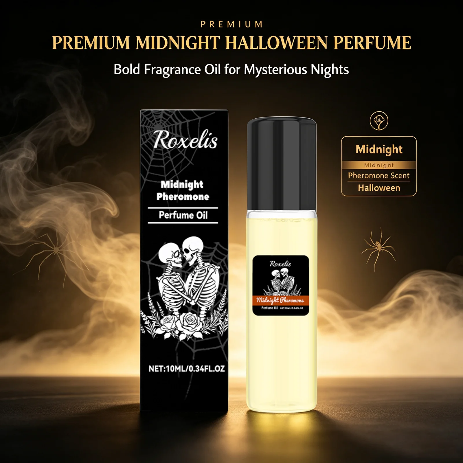 Perfume High Fragrance - Halloween Perfume Roller Classic Cologne Long-Lasting