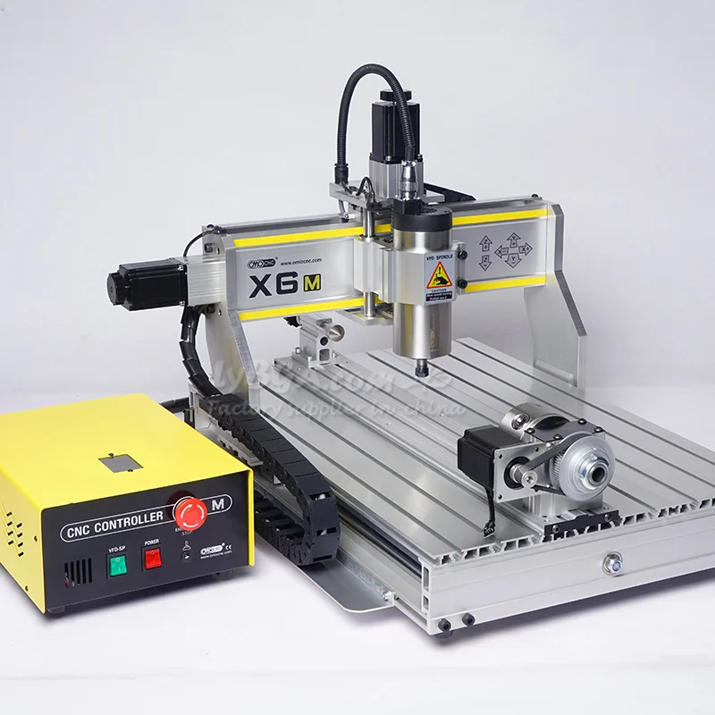 LY CNC Router X6M 3axis 4axis Engraving Drilling Milling Machine USB Port 1500W Air/Water-cooled Spindle Optional 220V 110V