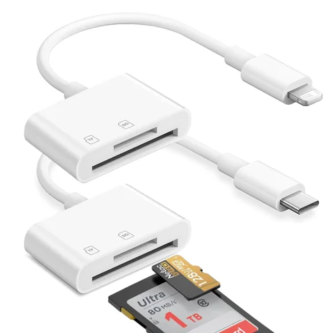 다기능 OTG 타입 C 카드 리더 USB 플래시 드라이브 SD TF 카드리더 (아이폰 태블릿 USB C 메모리 카드, 샤오미 화웨이용)