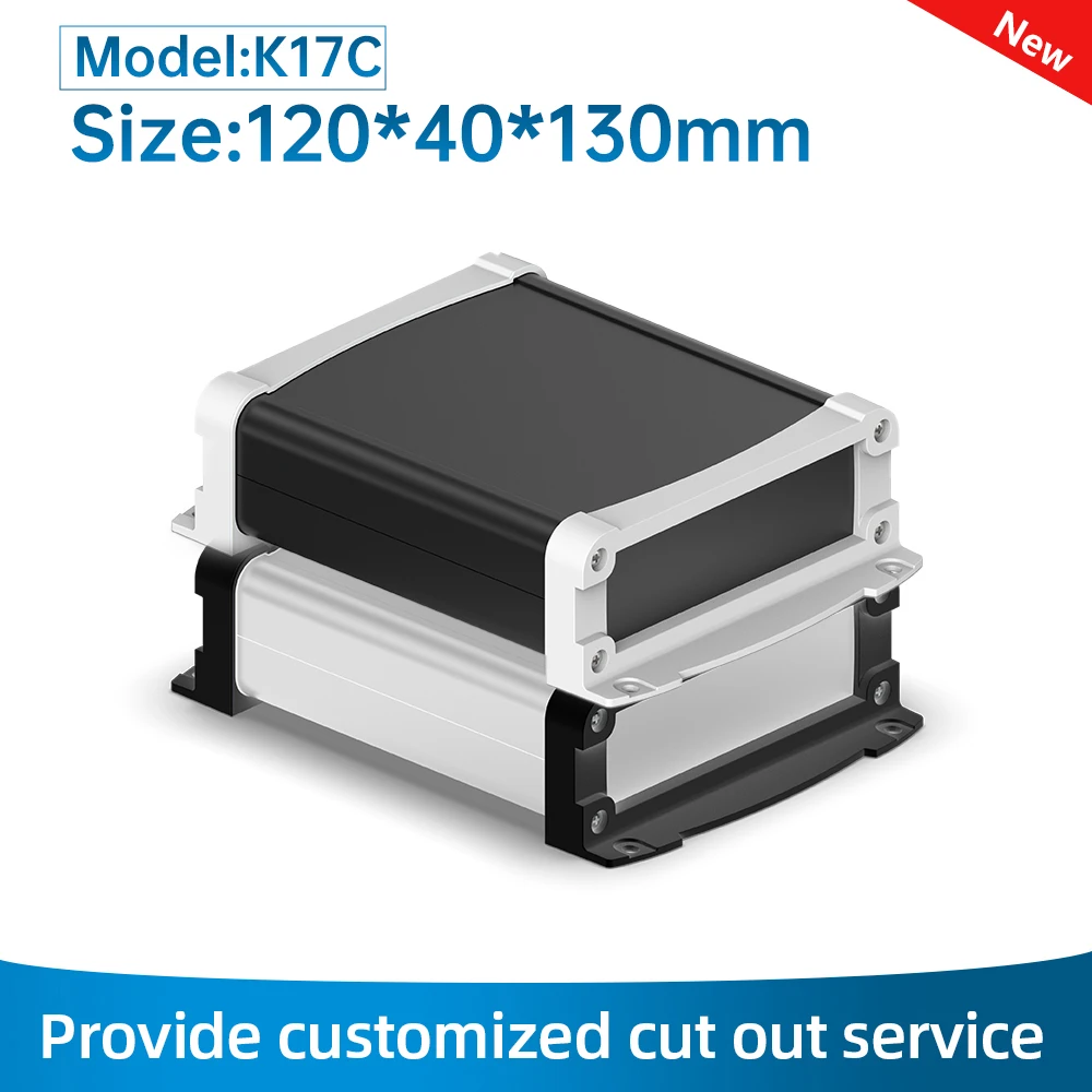 

Customization OEM/ODM Optical Fiber Splice Housing PCB Board Battery Enclosure Aluminum Junction Box For Electronic K17 120*40MM