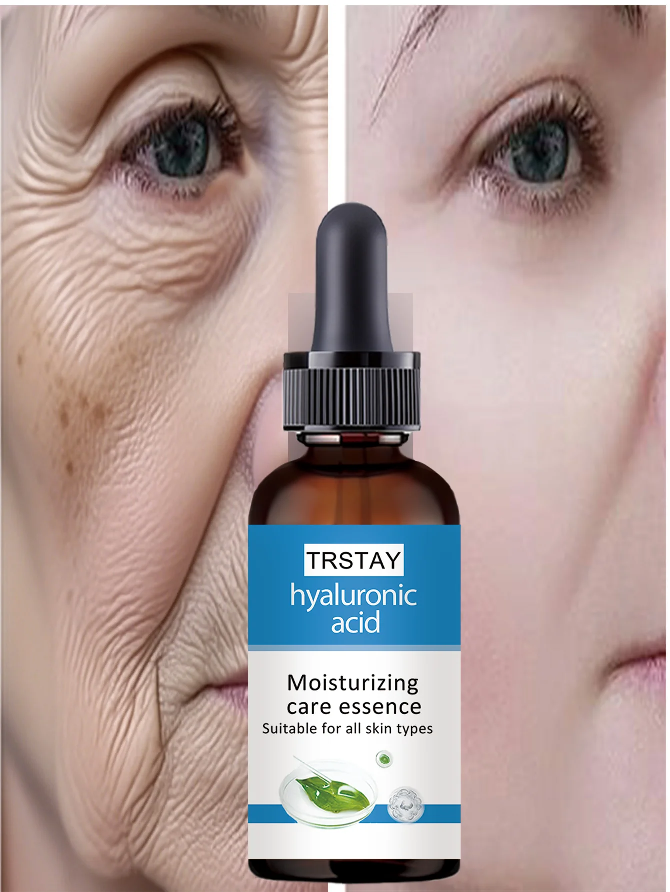 Hydrating Anti Aging Moisturizing Essence with Advanced Wrinkle Care Formula for Plumper Younger Look Deep Hydration and Anti Wr