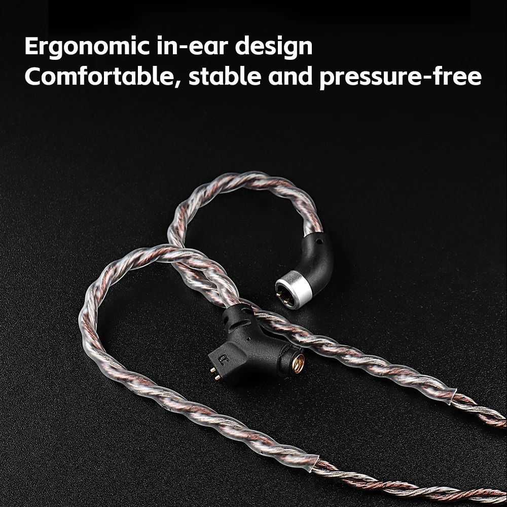 كابل ألعاب من TRN-RedChain Plus ، مطلي بالفضة ، من النحاس OFC ، ترقية مختلطة ، قابل للفصل 3.5 مللي متر ، 1.2 متر ، 2 متر ، 4-core