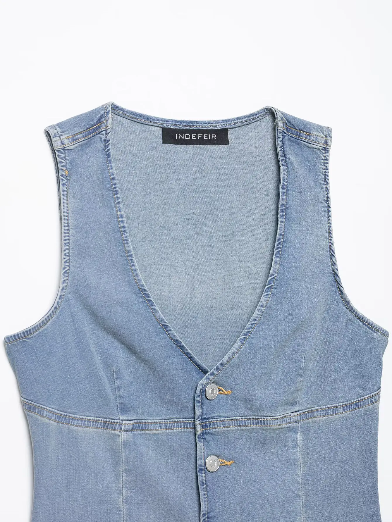 Women Sexy V Neck Denim Vest B - огляд і ціна Women Fashion Jeans Top
