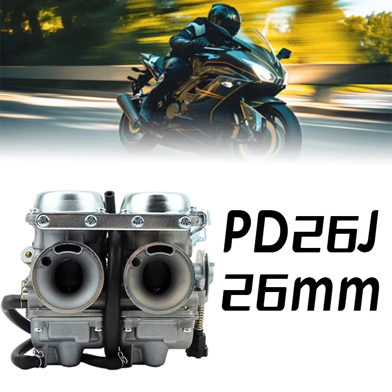 

26mm Carburetor for Honda Rebel 250 CB250 CMX250 PD26J Twin-Cylinder Motorcycle Engine Modification Upgrade Replacement Parts