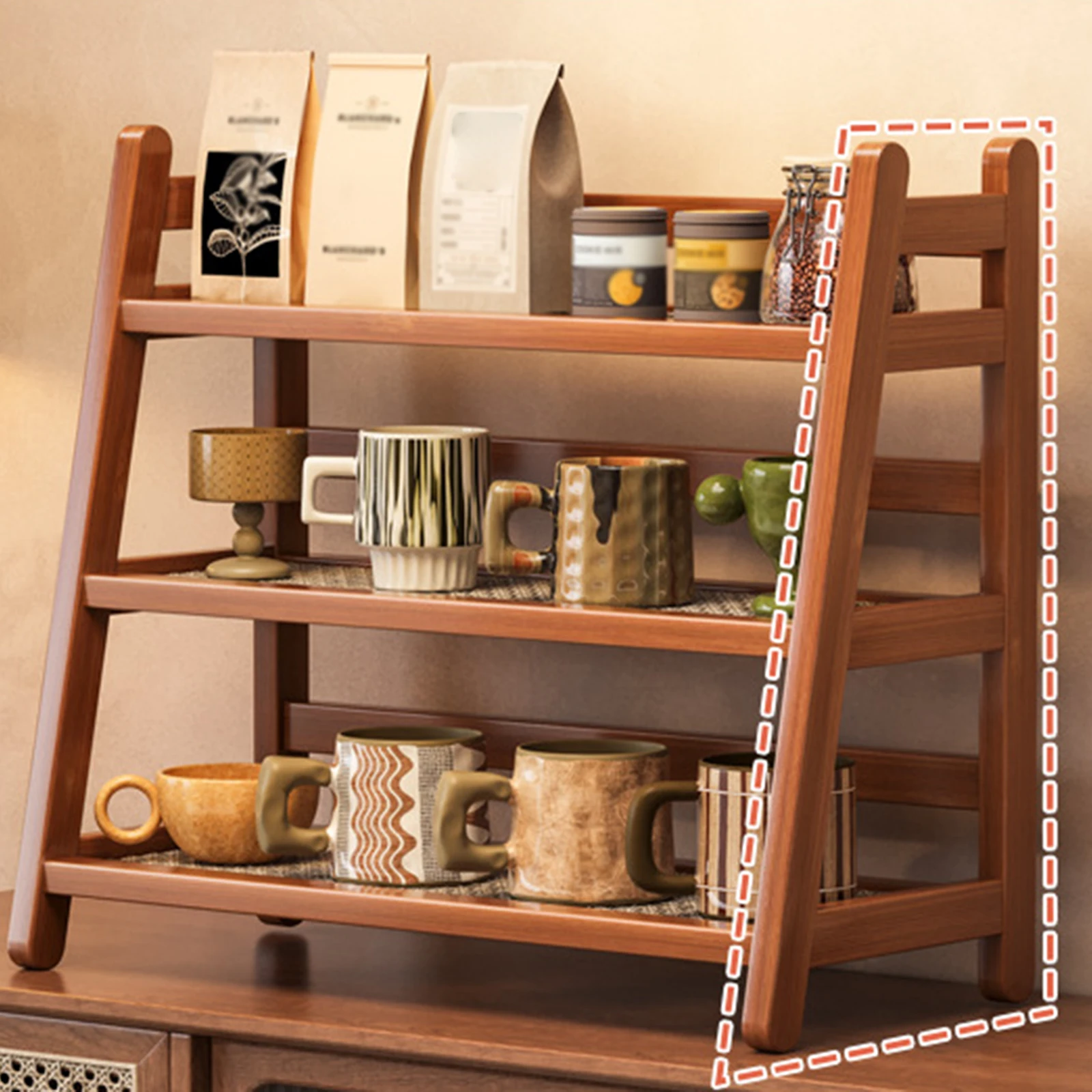 

Coffee Syrup Rack Organizer Condiment Storage Multipurpose Coffee Station Organizer for Vanity Tabletop Pantry Bar Accessories