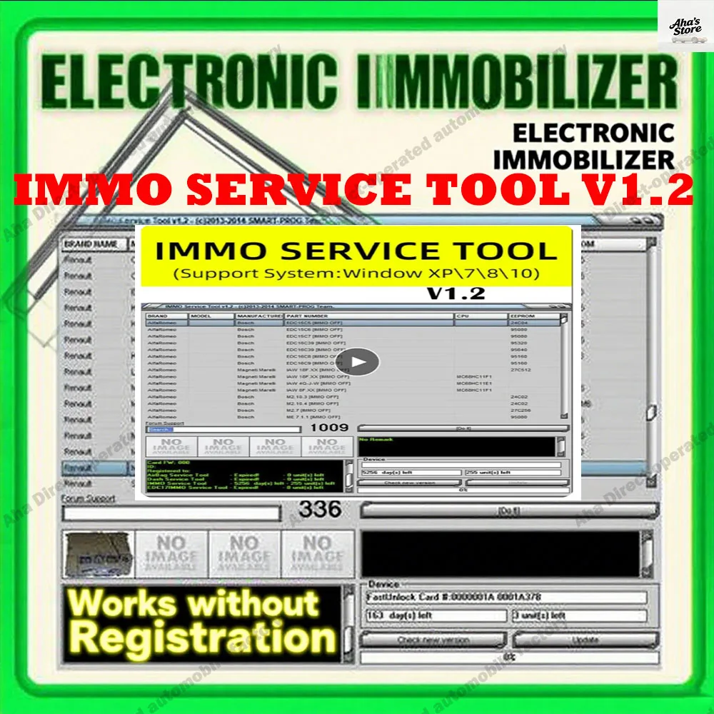 

Latest IMMO SERVICE TOOL V1.2 Car Repair Software obd2 scanner Software EDC PIN CODE Immo Off Car accessories Tools Car Software
