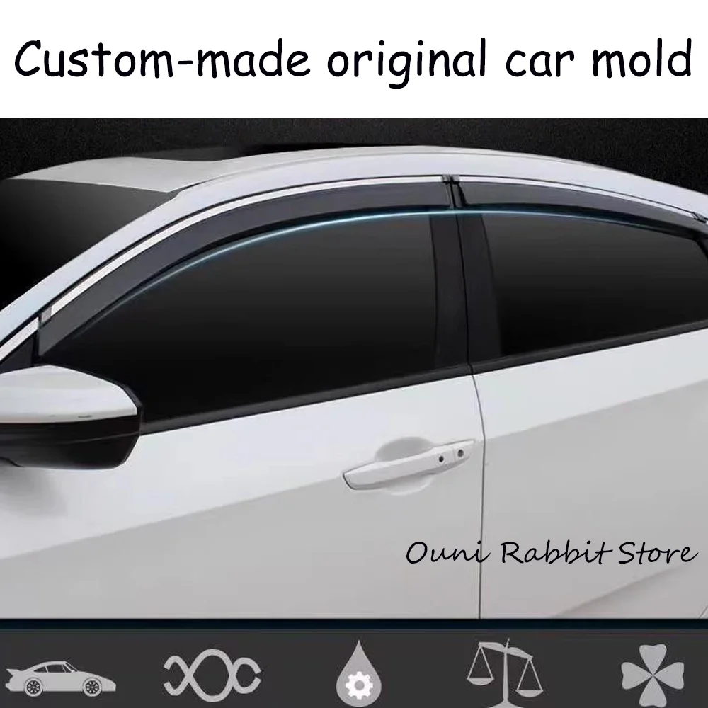 For BYD Song Plus Seal U Sealion 6 DM-i 2023~2027 Car Window Sunshade Rain Guards Side Window Visor Guard Rain Cover Accessories