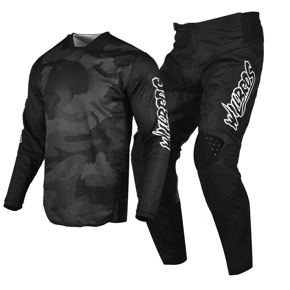 AliExpress WILLBROS MX Offroad Racing Jersey and Pants Set Motocross Dirt Bike Mountain MTB DH SX UTV Enduro Cross Country Riding Gear Combo