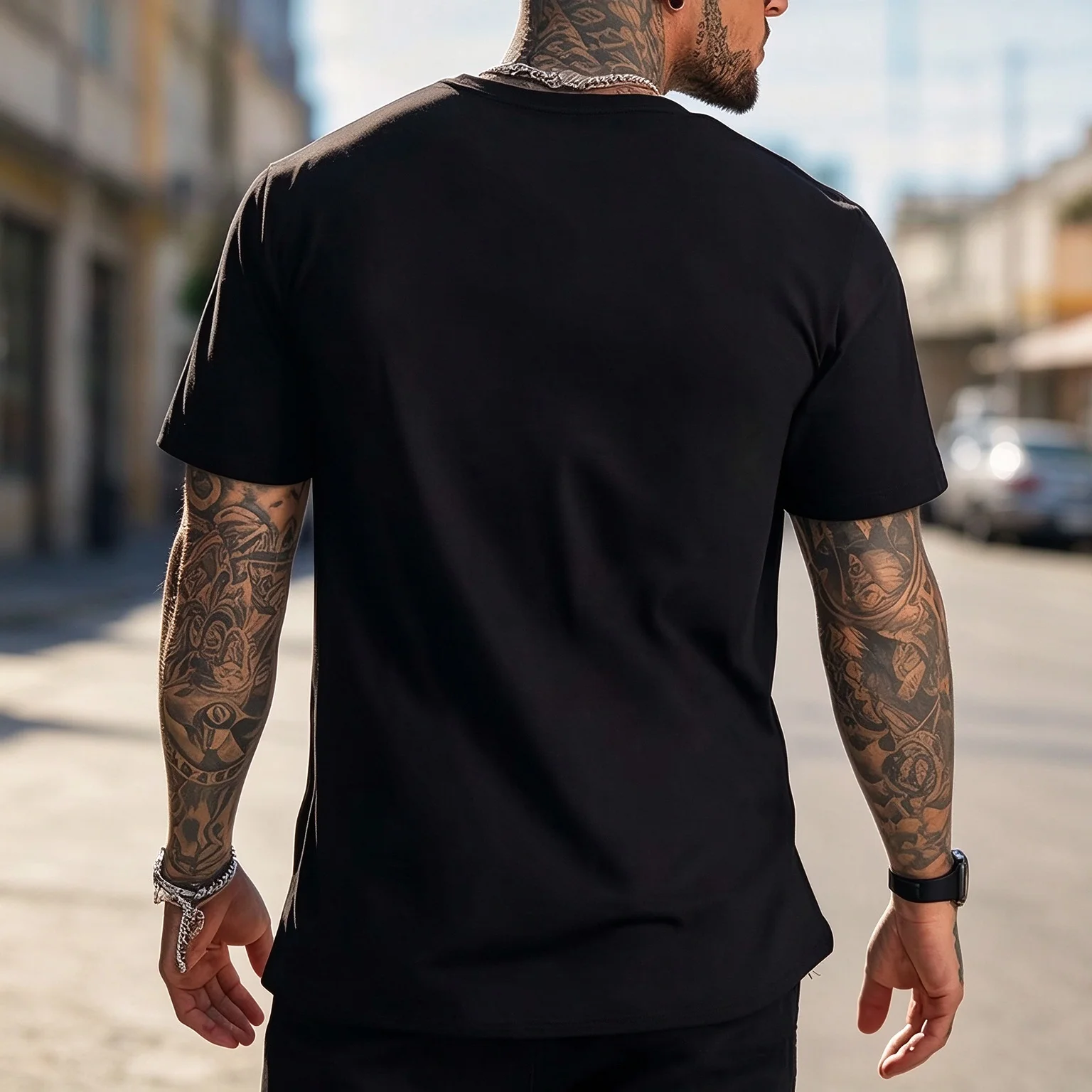 Need A Prayer Tap on My Shoulder Bible Verses Christian Back T-shirt Breathable Sweat Soft for Daily Commute Home Casual and Casual Wear