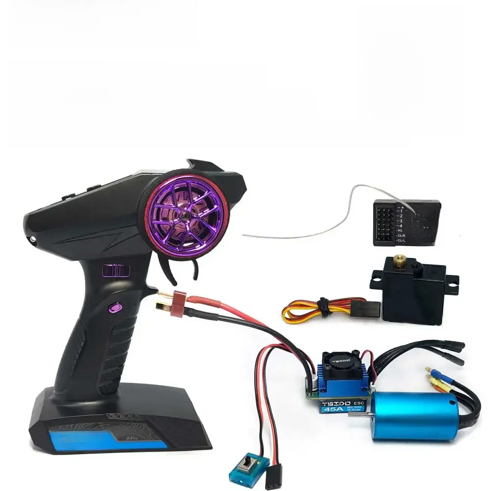 Borstelloze Combo Upgrade Kit Motor Esc Ontvanger RC Servo Set voor MJX hyper go HBX REMO Hobby WLtoy 1/12 1/14 1/16 1/18 Auto - afbeelding 2