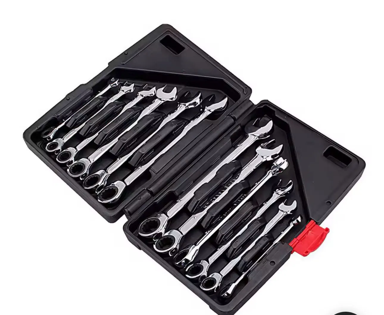 12pcs Fixed Spanners Ratchet Wrench Hand Tool Set Kit 8-19mm photo review
