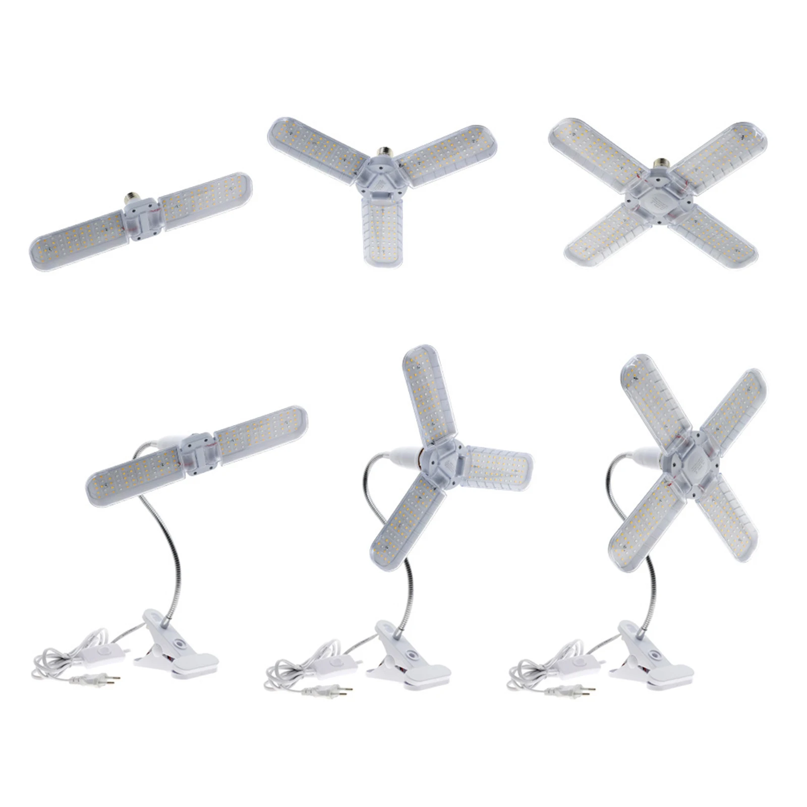 Foldable LED Grow Light Grow Bulb for Indoor Plants Garden Seed Plant Vegetables Growing Lamp Planter Accessories