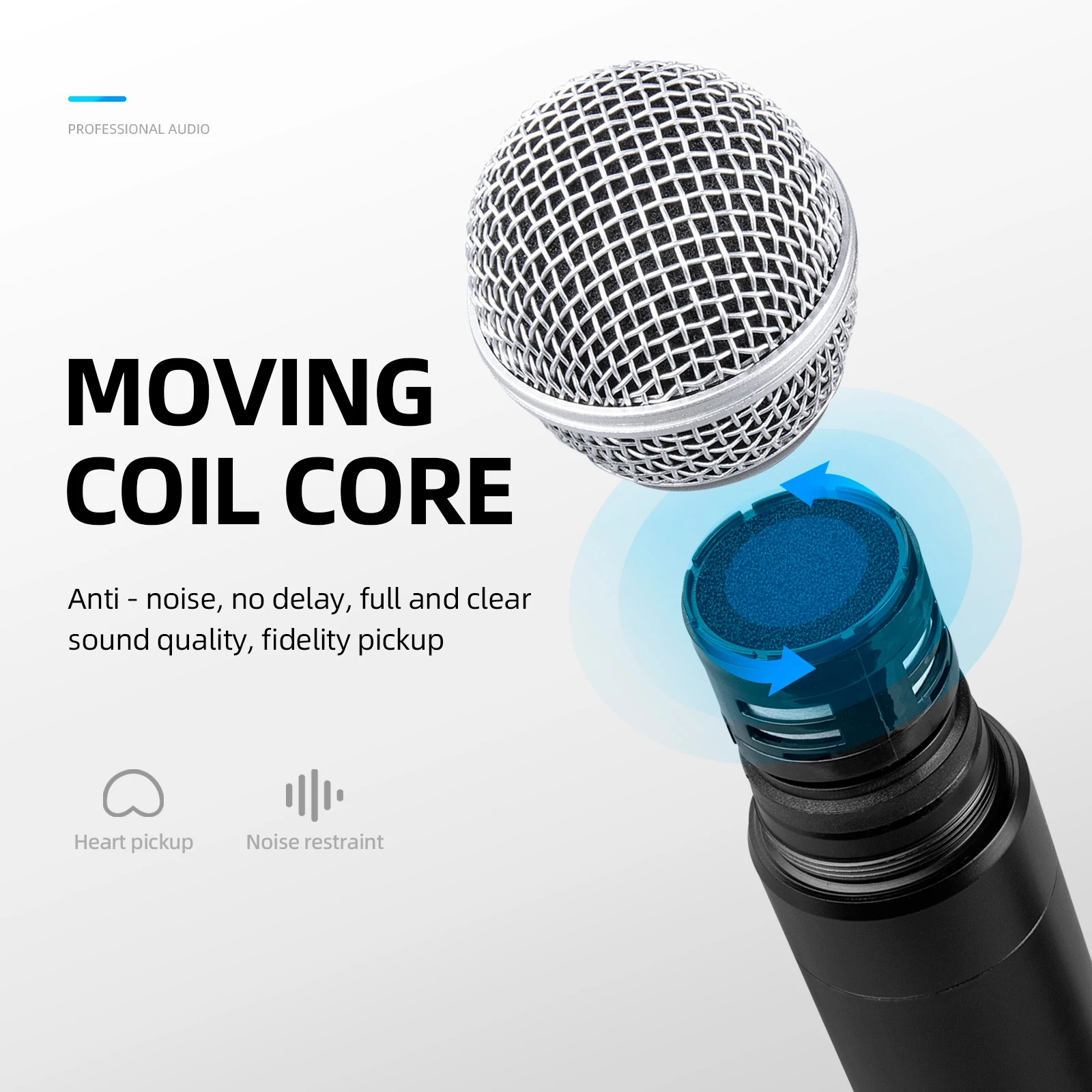 Debra UHF Wireless Microphone UBR-102 Karaoke 2 Handed Cordless Microphone,260 foot range, suitable for churches, lectures