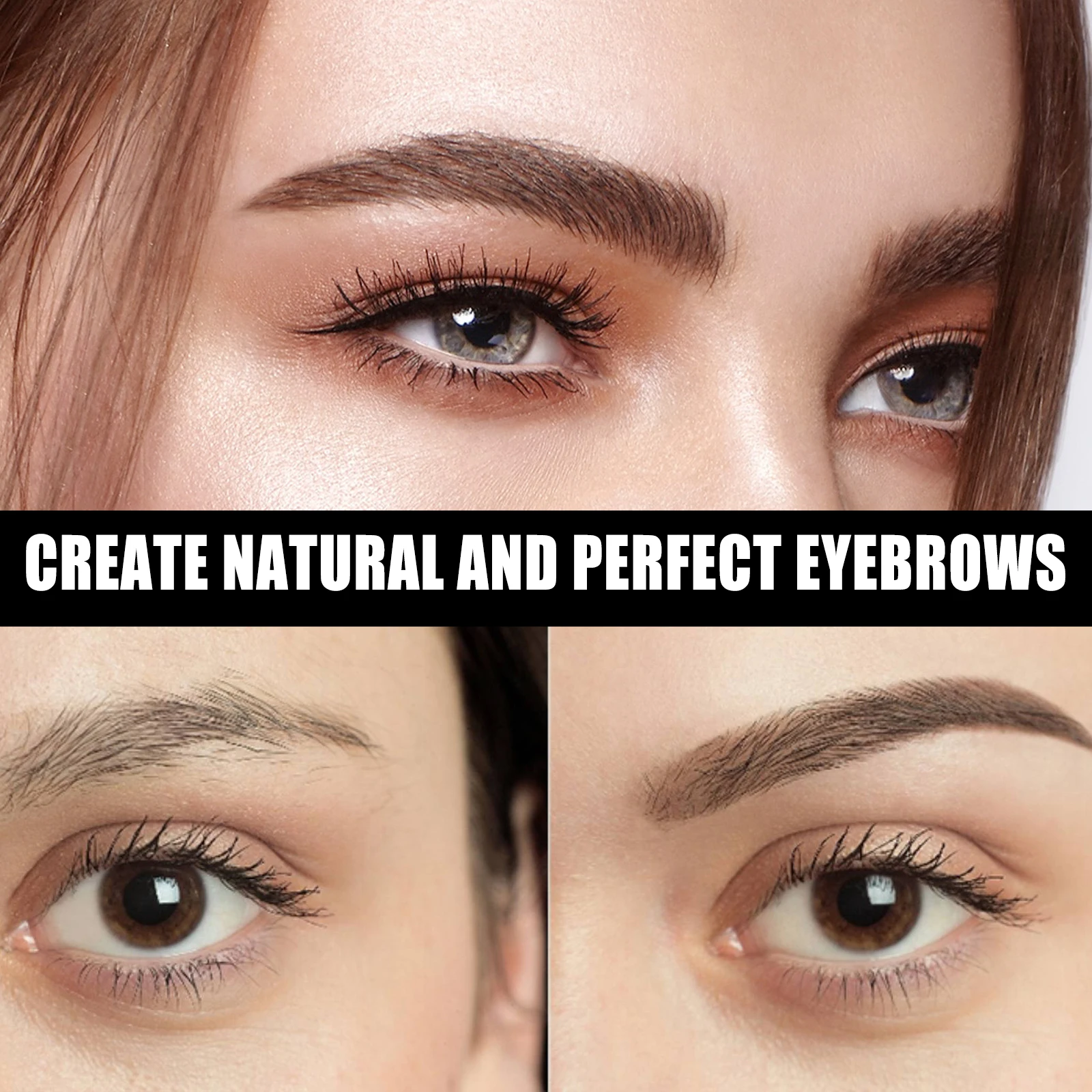 Gel para estilo de sobrancelha, cria forma perfeita de sobrancelha, charme natural aprimorado, pasta de estilo de beleza leve e à prova d'água de longa duração