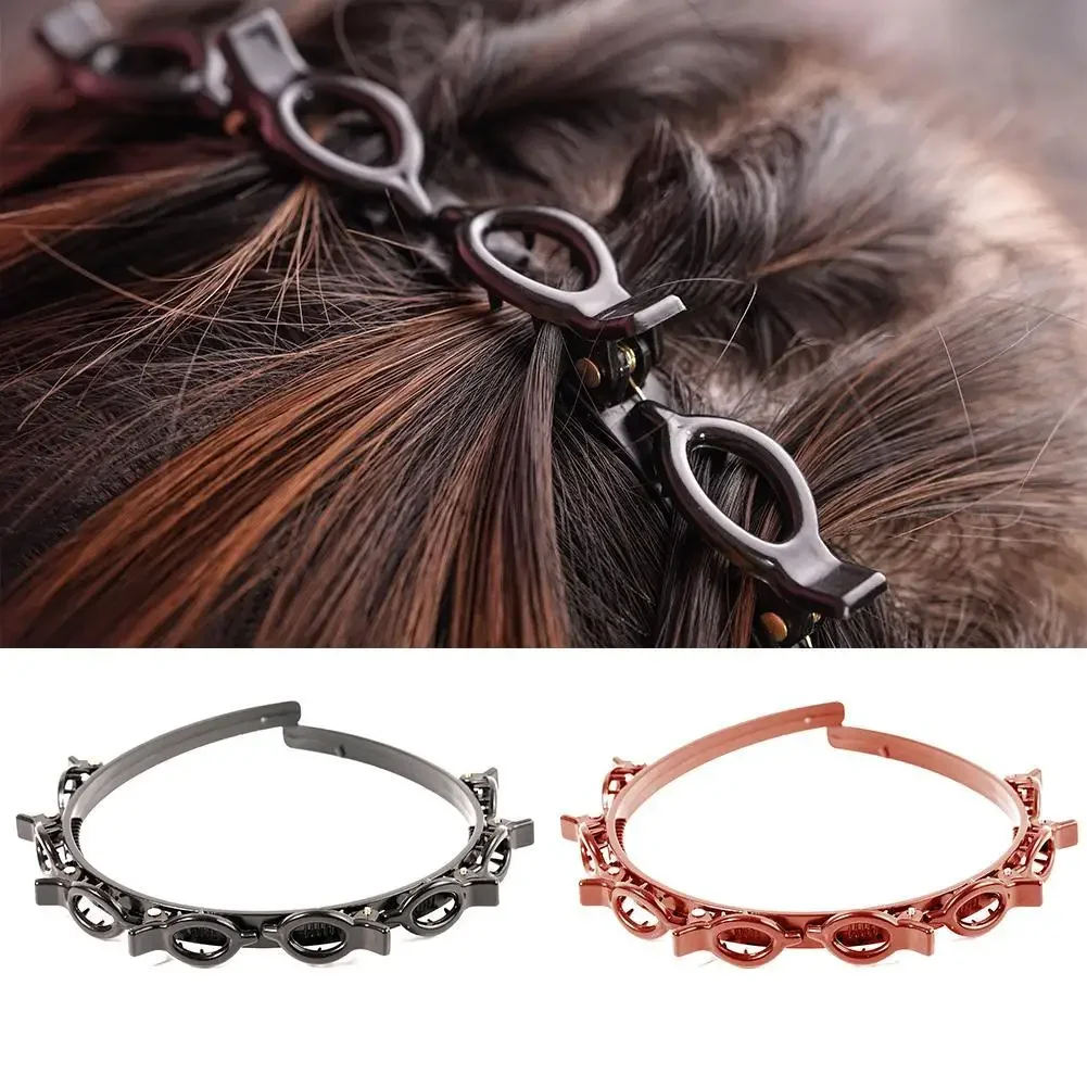 2022 nowe podwójne Bangs fryzura spinki do włosów spinka opaska na głowę Twist warkocz klip przód Hairclips obręcz do włosów kobiety pałąk nakrycia głowy — zdjęcie 2