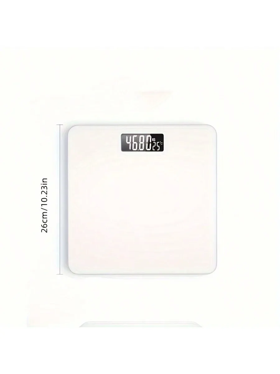 High-Accuracy Intelligent Body Scale - Compact Design, LCD HD Display, Battery Powered, Perfect for Home or Dormitory Use