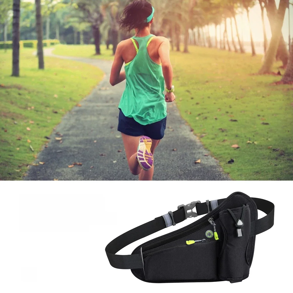 AliExpress APWIKOGER Running Bag Cycling Bag Reflective Hydration Belt Pack Waterproof  Large Capacity Water Bottle Holder Bag for Hiking Walking