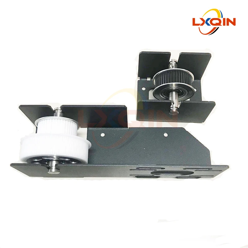 LXQIN printer driving/driven pulley timing belt pulley frame 45 tooth for Allwin Human Xuli sky-color belt pulley assembly