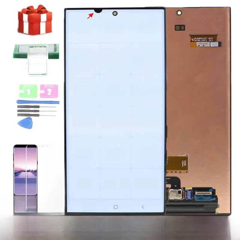 6.8 "ekran AMOLED do Samsung Galaxy S23 Ultra S918B S918B/DS S918F wyświetlacz Lcd cyfrowy ekran dotykowy Digitizer Assembly — zdjęcie produktu 7