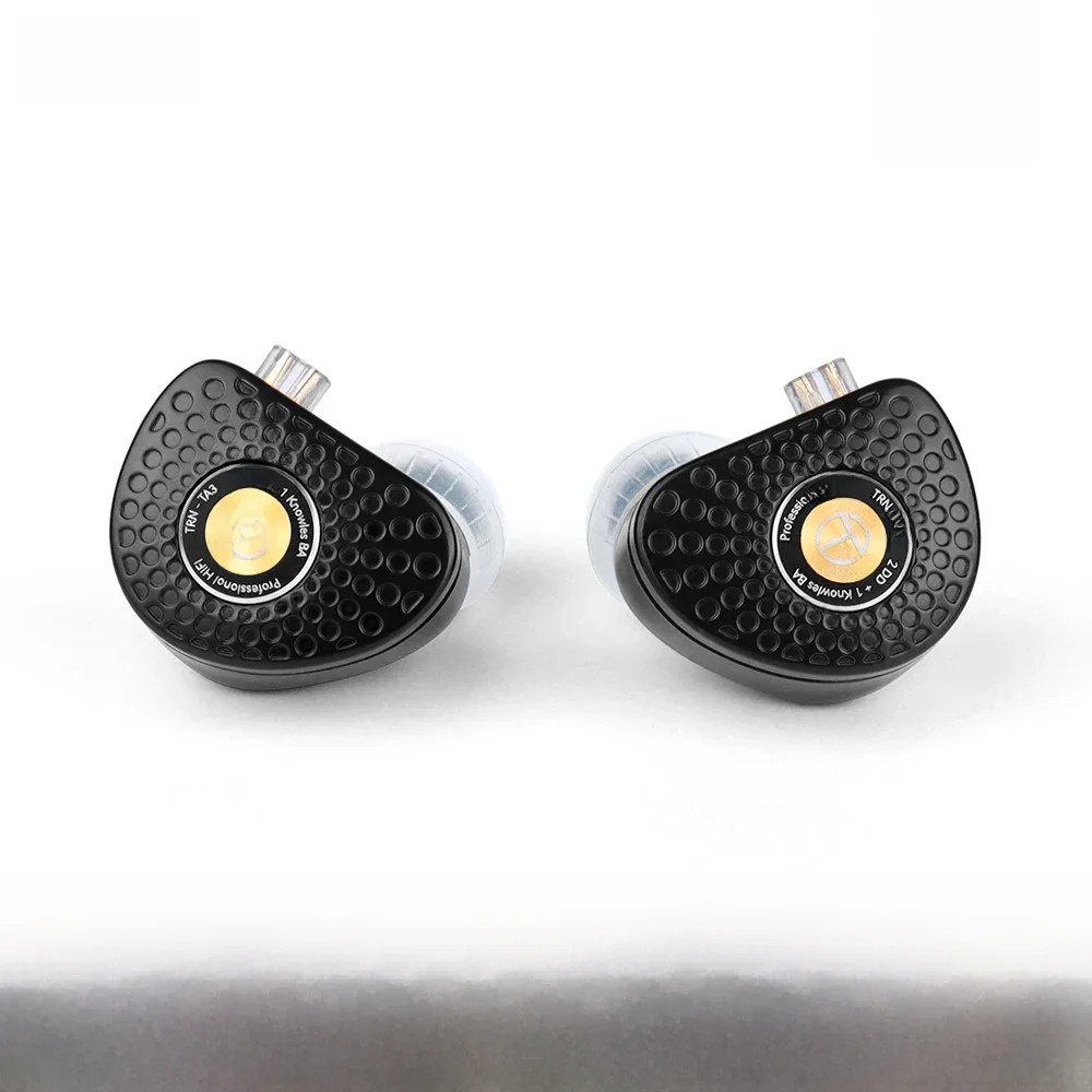 Trn ta3 hi-fi 1ba 2dd monitores intra-auriculares fones de ouvido knowles híbrido banhado a berílio