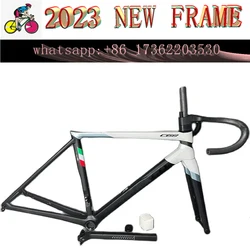 2024 C68 carbon bike Road frame Disc Brake bicycle Frames T47 Full Carbon Road Bike Frame Racing Frame Handlebar